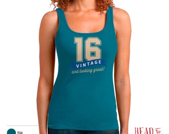 16th Birthday, 16th Birthday Gift, 16th Birthday Party, 2000 Birthday, 16 Birthday, Tank Top, 16th, 16, 16th Birthday Shirt, 16 years old!