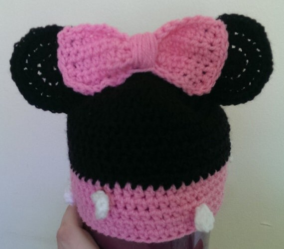 Baby Minnie Hat (custom size up to 12 mths)