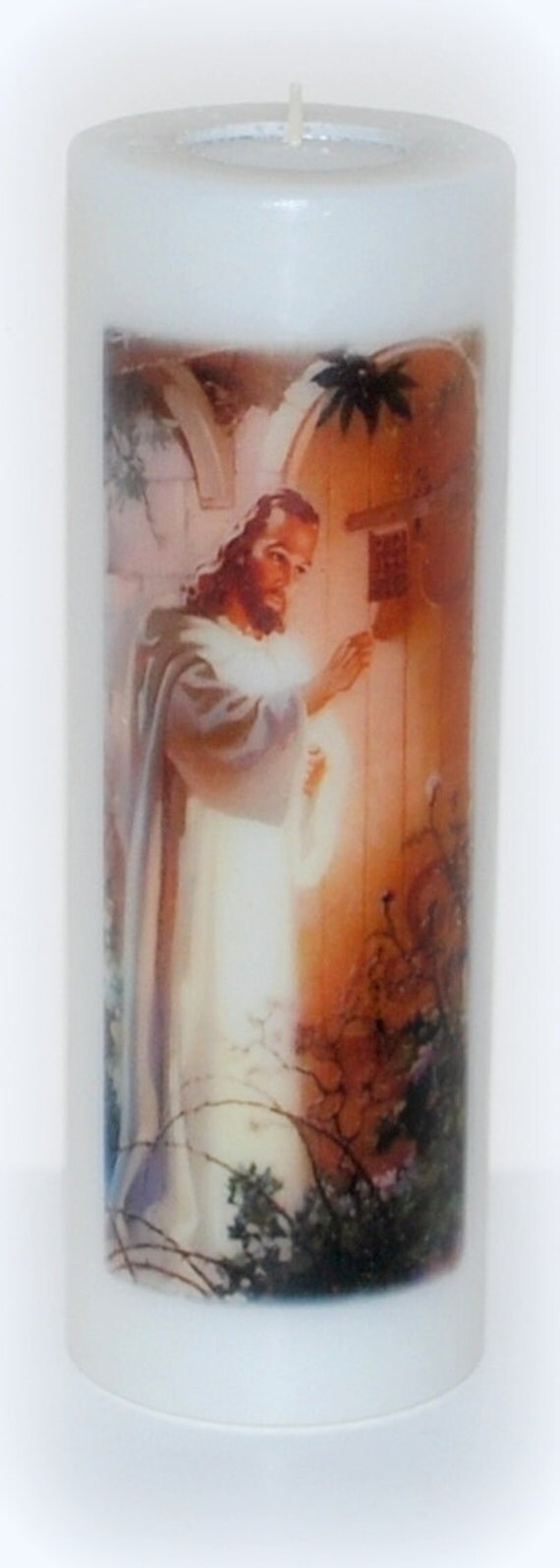 Jesus Christ Inspirational candle Christian by DesignsbyDMCandles
