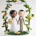 custom wedding cake topper - with arch