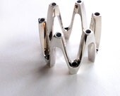 Mid Century Modern MCM Jens Quistgaard Dansk Silver Plate Crown Candle Holder Candelabra Jens Quistagaard IHQ Made in France