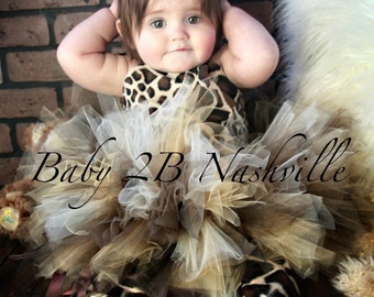 Items similar to Safari Giraffe Costume Tutu Great for Pageant Wear and ...