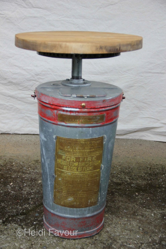 Fire Extinguisher Side Table
