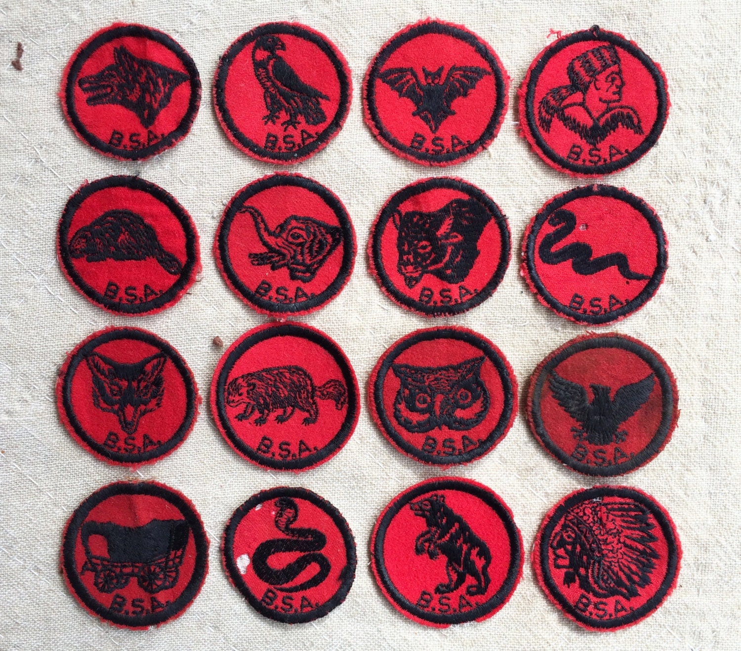 vintage c. 1930s 50s Boy Scouts patrol patch by MouseTrapVintage