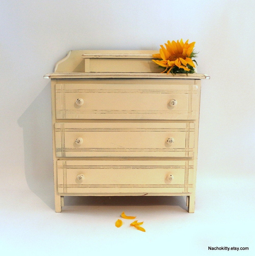 1940s Childs Dresser, Large Sized Toy for Toddler & Child Play Haute
