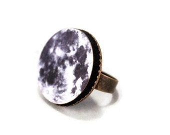 Moon Science Galaxy Planet Ring Solar System - Adjustable