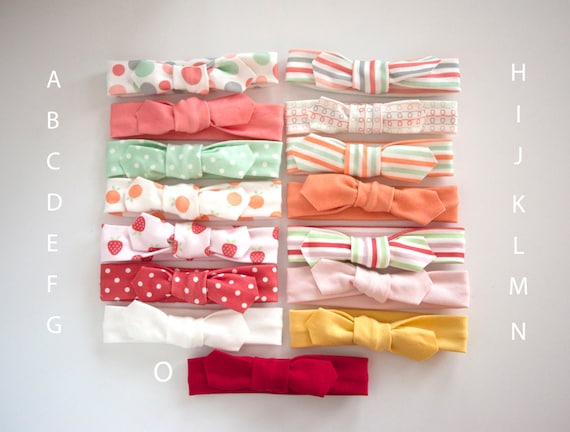 PICK THREE Organic Baby Knot Headbands - Knotted Headbands - Organic Headband - Baby Headband - Toddler Headband - Knot Head Wrap Il_570xn