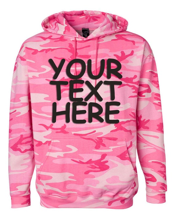 Custom Made Code V Pink Camo Camouflage Pullover by JeylaFashions