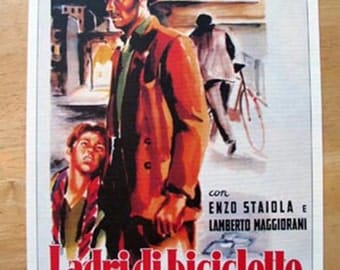 Ladri di Biciclette poster 10x13