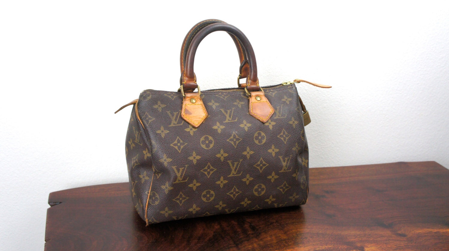 Vintage Louis Vuitton Speedy Bag Size 25 Small Brown
