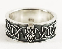 Popular items for gothic wedding rings on Etsy