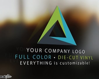FREE SHIPPING Full Color Custom Logo & Text ~ Car Decal ~ Window Decal ~ Laptop Decal ~ Wall Decal ~ Glossy / Matte ~ DieCut Vinyl ~ Sticker