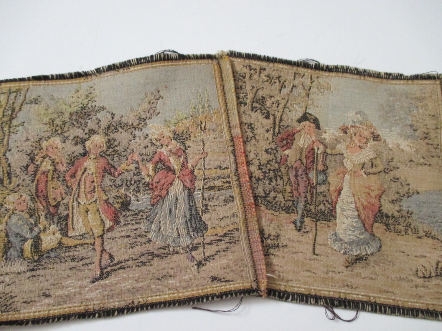 Vintage Tapestries Made in Germany Man Woman German Woven