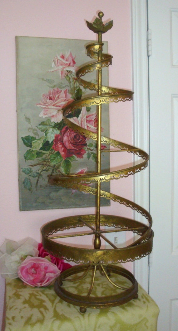 antique decorative brass toleware spiral tree stand holiday antique decorative brass toleware spiral tree stand holiday