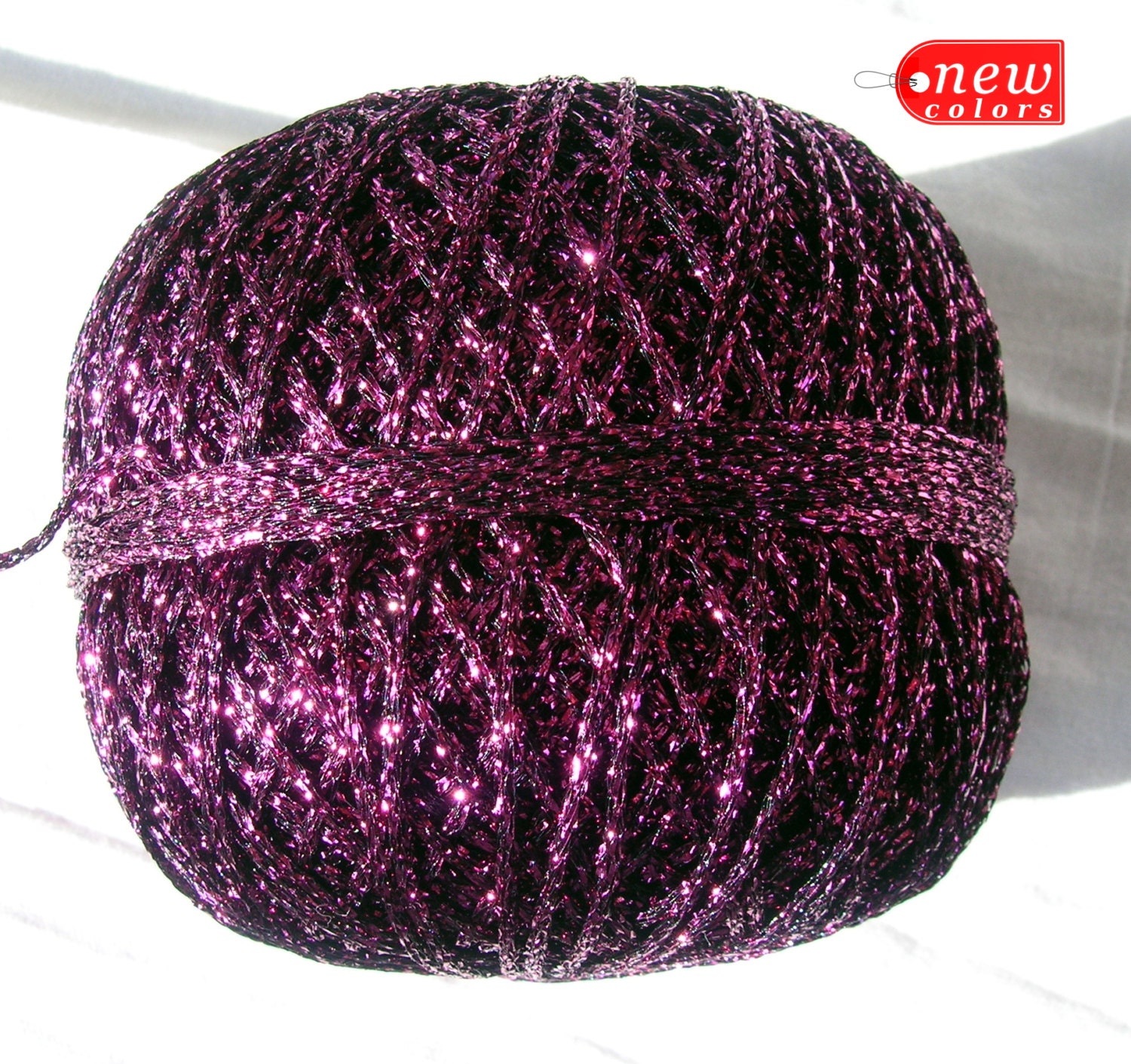 Lurex yarn eggplant 16 berry Shining yarn brocade yarn