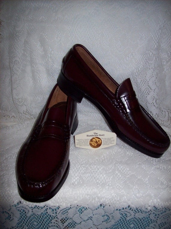 Vintage Men's Burgundy Leather Penny Loafers by Dexter