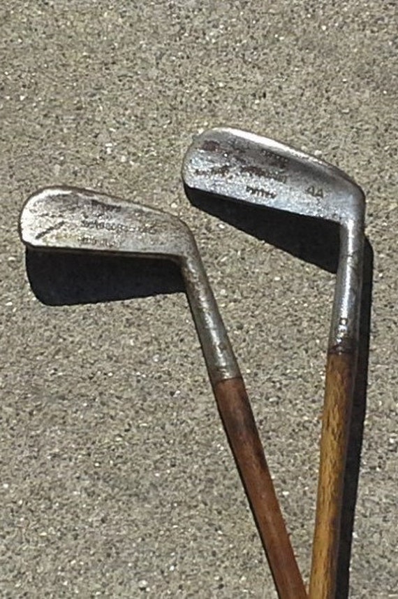 Antique Wooden Golf Club Irons