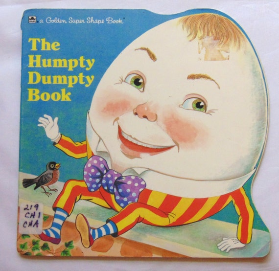 Humpty Dumpty Book Vintage Golden Super Shape by TheVintageRead