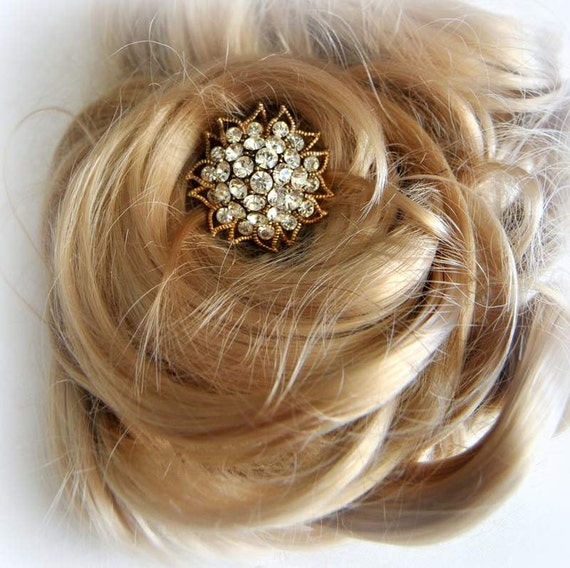 Bun Pin Bridal Hair Jewelry Wedding Bobby pins by EventOutlet
