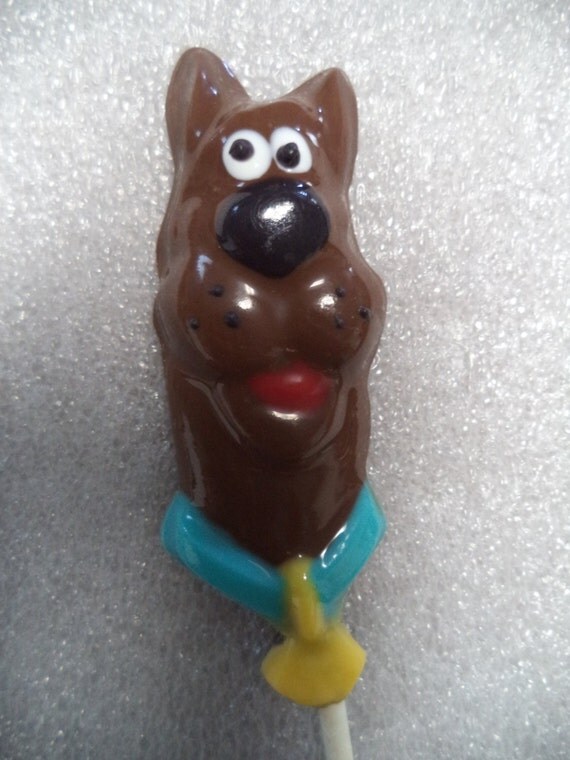 12 Scooby Doo Cartoon Dog Chocolate Candy Lollipop Birthday