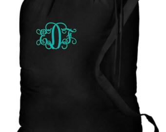 Laundry Bag Monogrammed, Camping Laundry Bags, Personalized Laundry, Monogram Laundry Bag, College Gift, Graduation Gifts, Summer Camp Bag