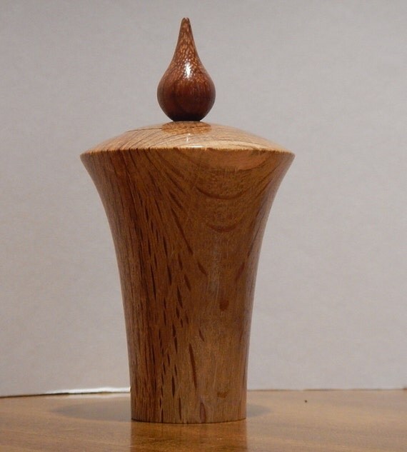Hand turned wood Made from Live Oak Toothpick holder