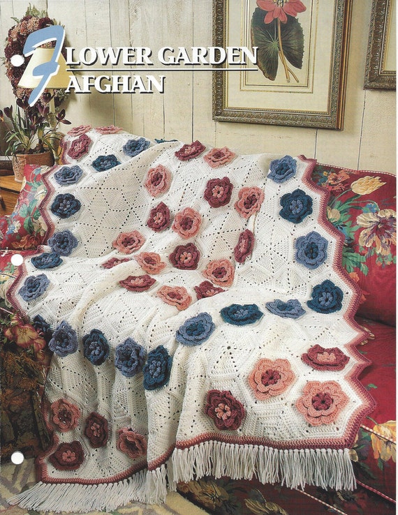 Flower Garden Afghan Annie's Crochet Quilt & Afghan