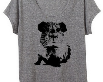 Guinea Pig Womens Slouchy Tee Shirt