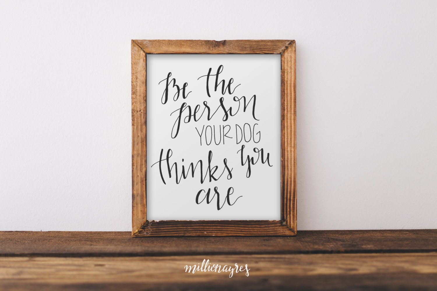 INSTANT DOWNLOAD Printable Quote Wall Art Decor Be The