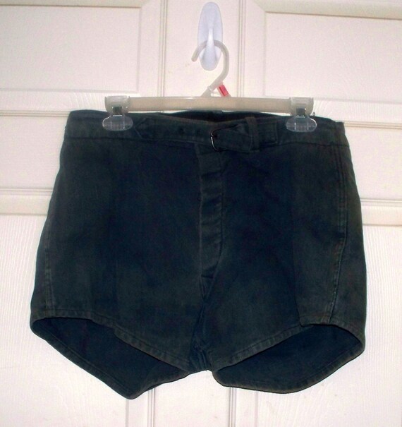 1950s Rugby Shorts Mens Button Fly Padded by AntiqueologyToday