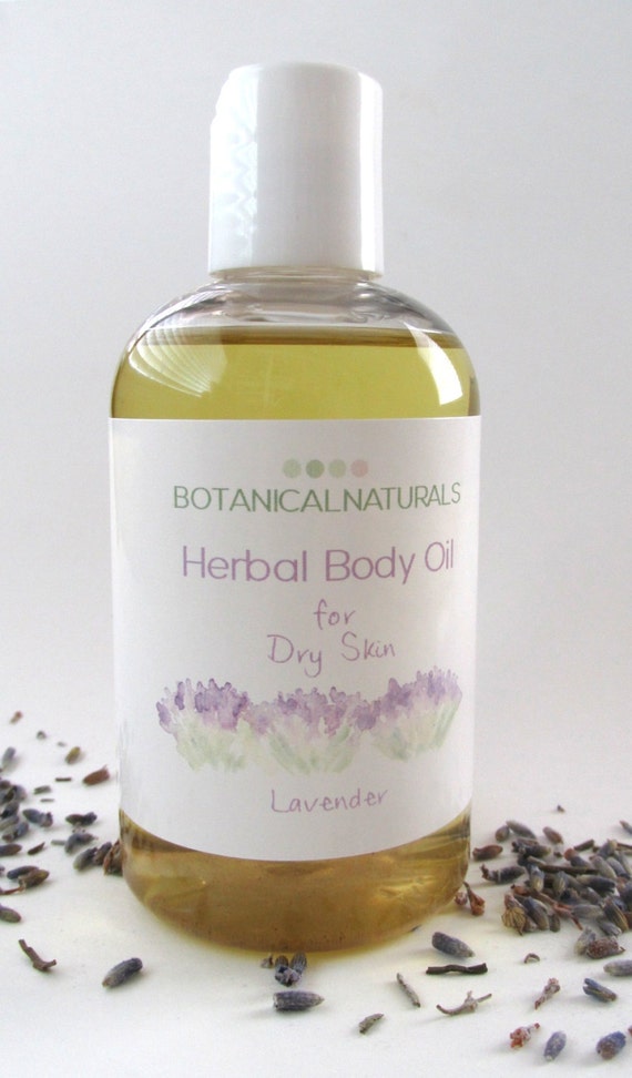 Lavender Herbal Infused Body Oil Calendula by BotanicalNaturals