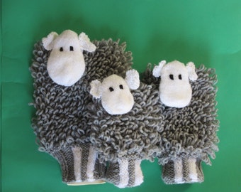 Herdwick sheep hot water bottle and cover in 3 sizes