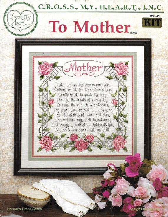 Cross My Heart Inc.To Mother Counted Cross Stitch Kit Mothers