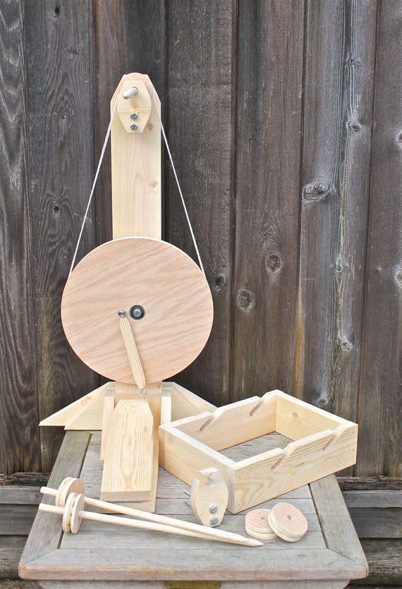 Budget Spindle Plying Wheel Complete by HeavenSpunCreations