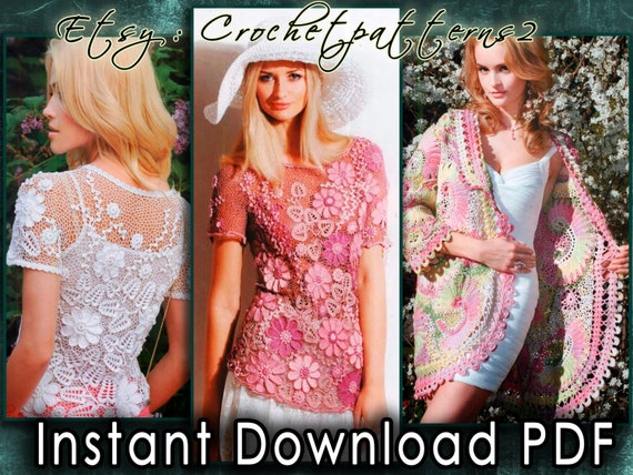 Instant Download PDF ebook - crochet patterns. #567 Womens crochet ...