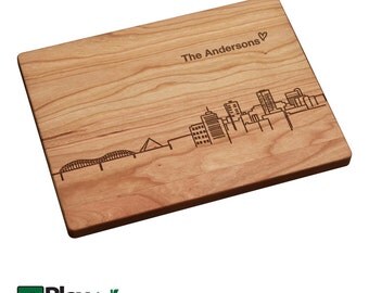 Memphis TN Skyline Personalized Engraved Cutting Board,Personalized Wedding Gifts,Custom Cutting Board,Wedding Gift,Christmas Gifts