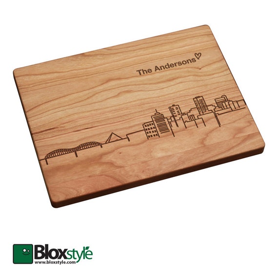 Board| Engraved Memphis TN Skyline Design,Personalized Wedding Gifts ...