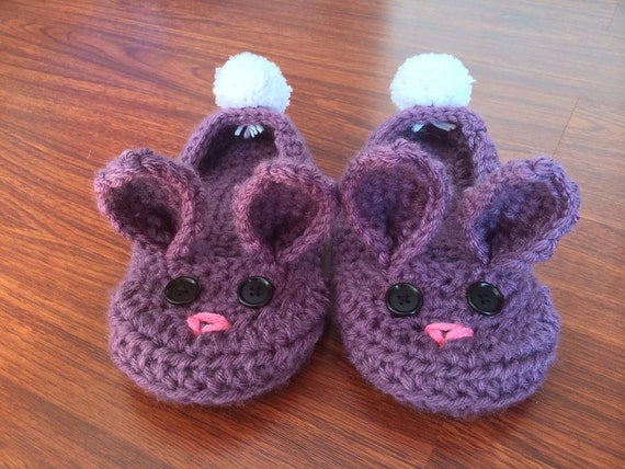rabbit slippers for adults crochet bunny house slippers in dusty by rabbit slippers for adults crochet bunny house slippers in dusty by