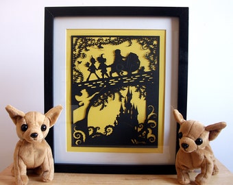 The Wizard of Oz Paper Cut, Wizard of Oz Wall Art, Wizard of Oz Wall Decal, Wizard of Oz Poster