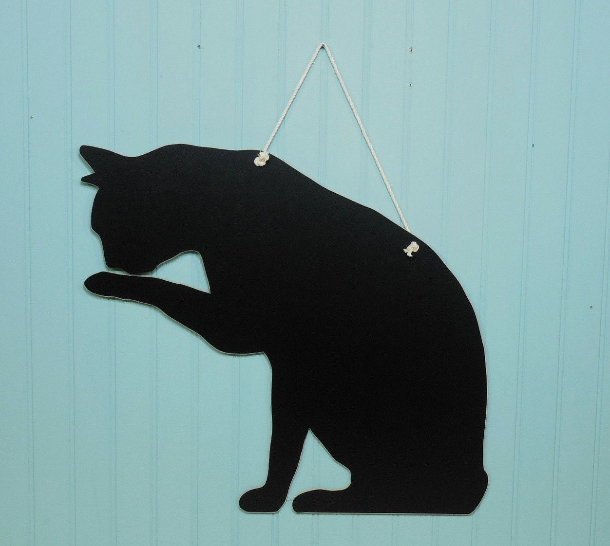 Large Chalkboard Cat Home Cat Decor by ChersCottagebytheSea
