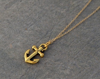 Gold Layering Necklace Gemstone Bar Necklace by SeaSaltShop