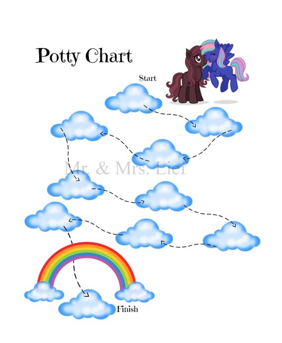 Printables Potty Chart My little Pony Potty Training by MrLief