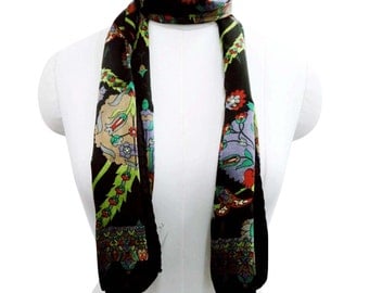 Between the Sunset Mountains Satin Shawl main image 0