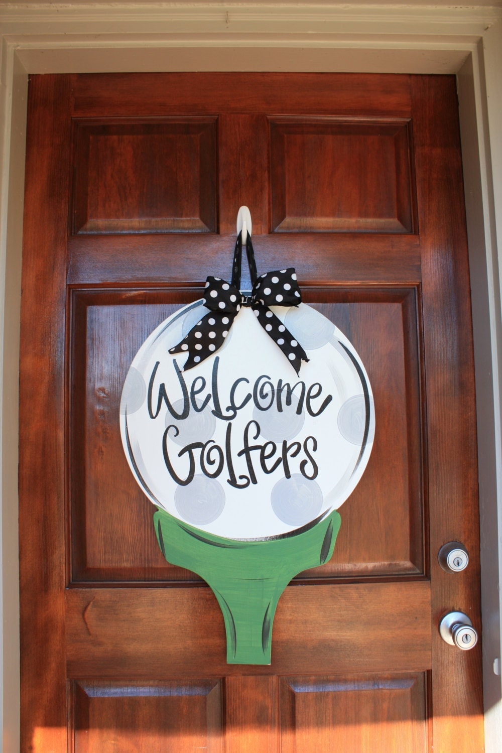 Golf Ball Door Hanger Golf Wreath Golfer Masters Decor