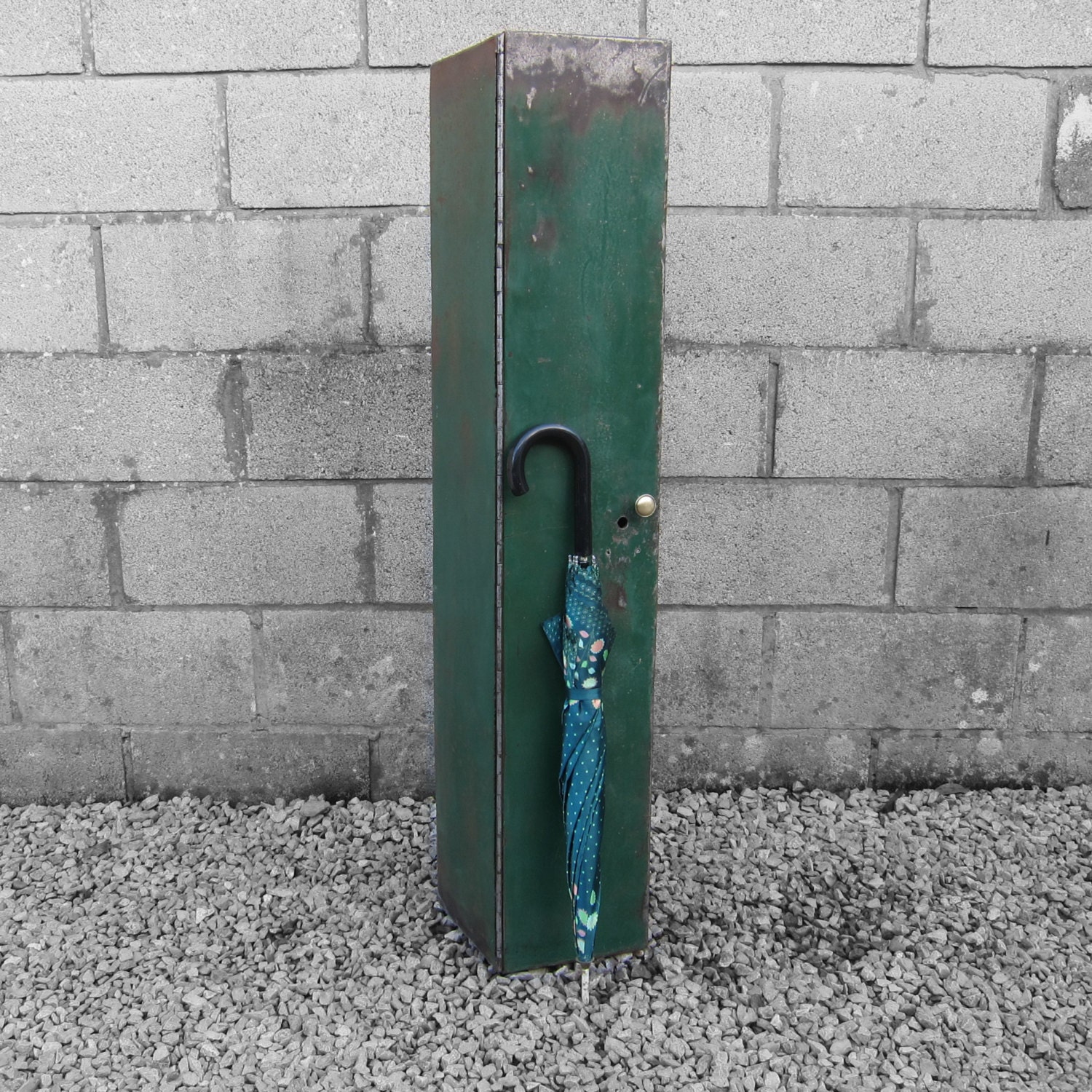 1950s Industrial Green Metal Gun Hunt Upcycled into Fabulous