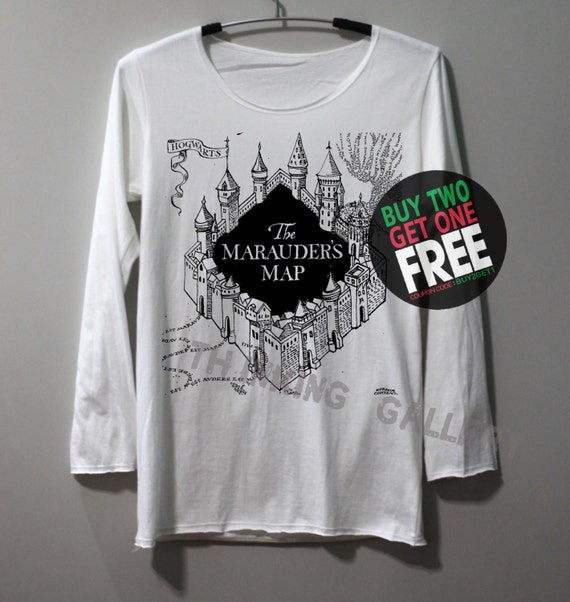 marauders map t shirt sun activated