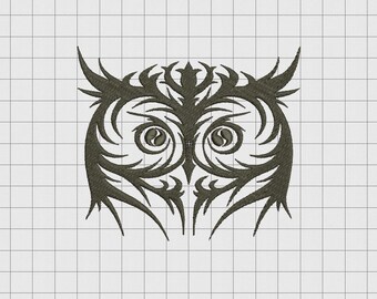 tribal owl tattoo etsy tribal owl tattoo etsy