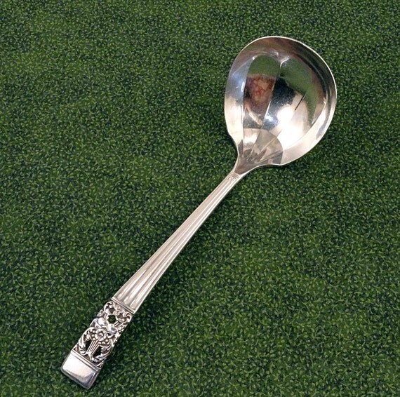 Art Deco Gravy Ladle Oneida Community CORONATION by CraftySilver