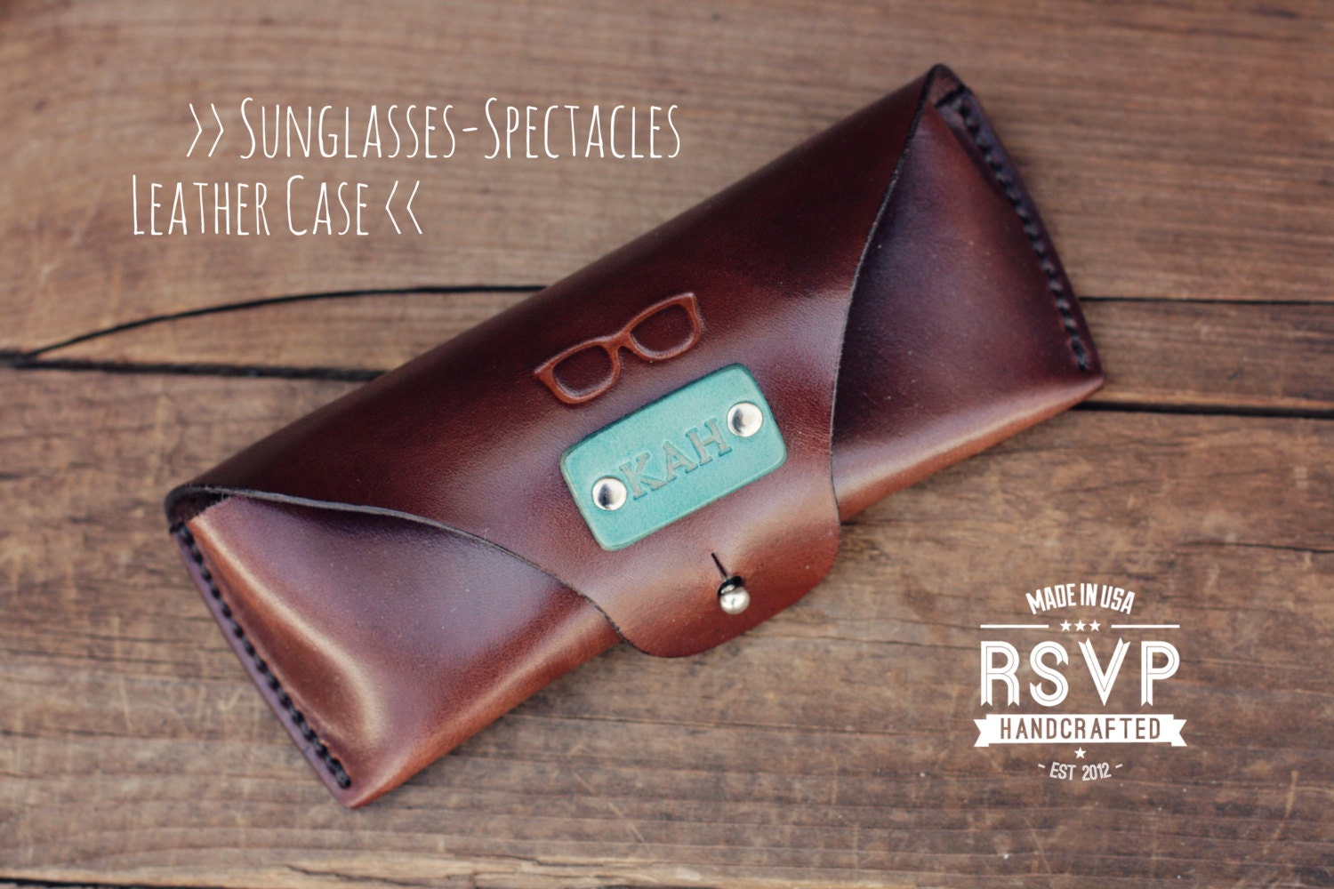 Custom Sunglasses Leather Case Handmade Eyeglasses Glasses