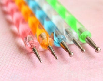5 pc Dotting Tool (Double-Sided) for Clay or Nail Art